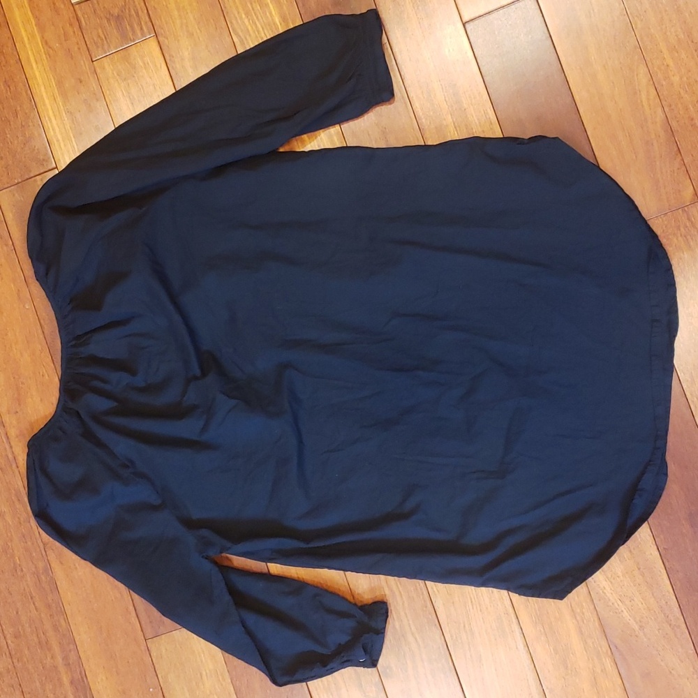 Embroidered Black Tunic Top - Picture 9 of 9